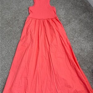 Old Navy Sleeveless Coral Maxi Dress